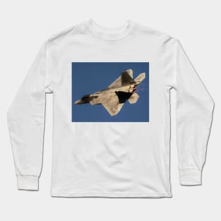 F-22 Raptor in Afterburner Long Sleeve T-Shirt